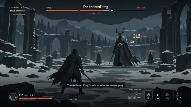 The Last Hunt hud boss fight screen